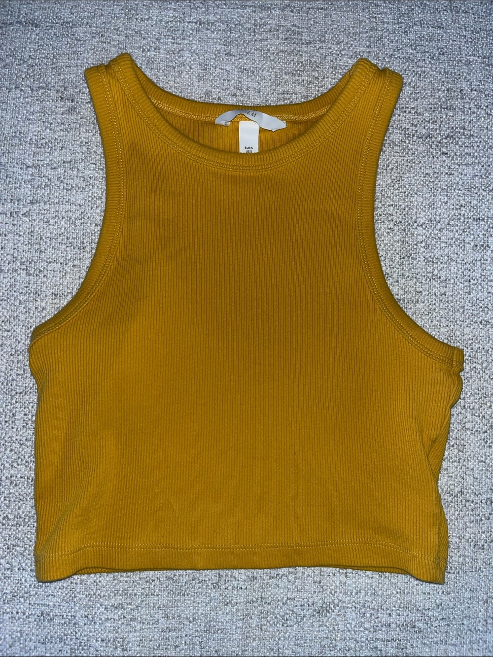 H&M Mustard Ribbed Cropped Tank - Picture 2 of 4